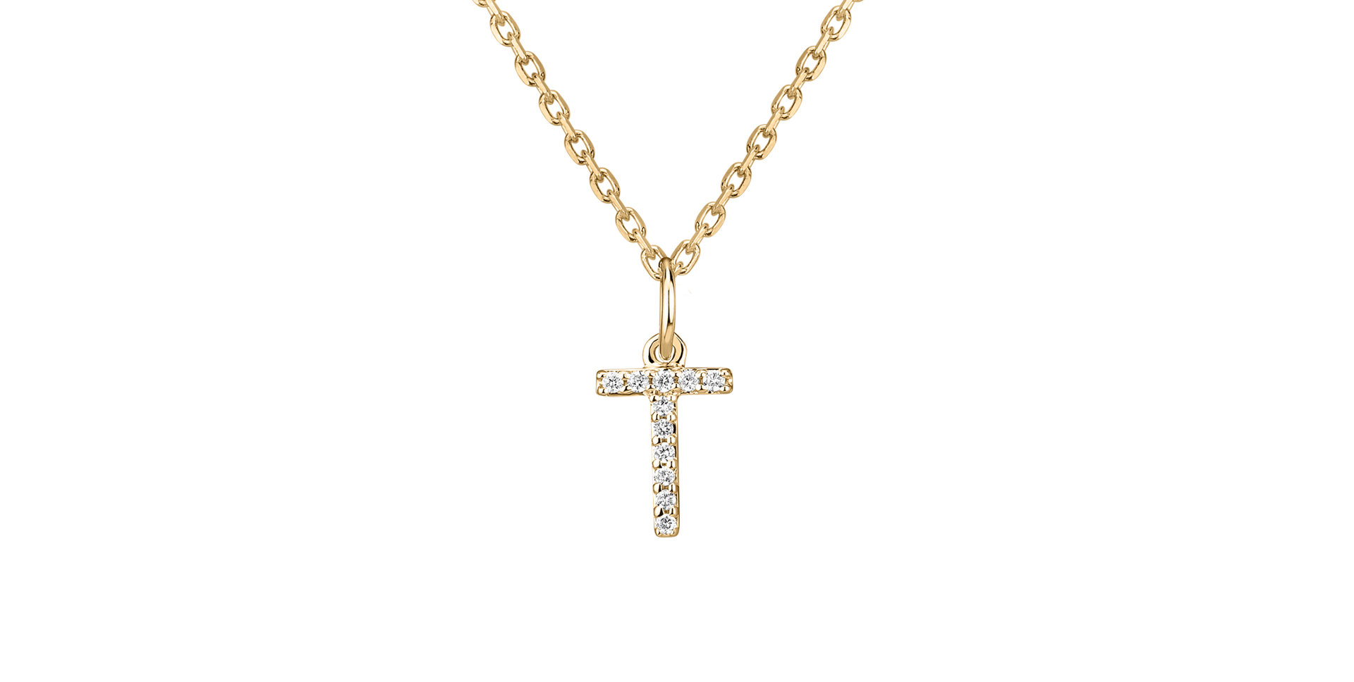 Přívěsek s diamanty Line Glitter T