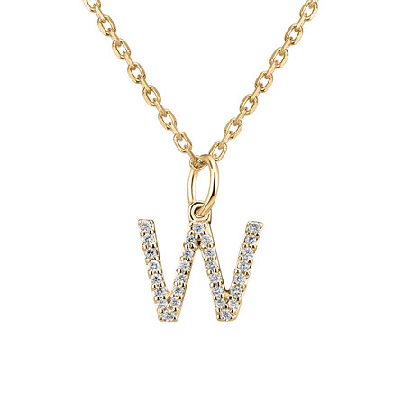 Přívěsek s diamanty Line Glitter  W