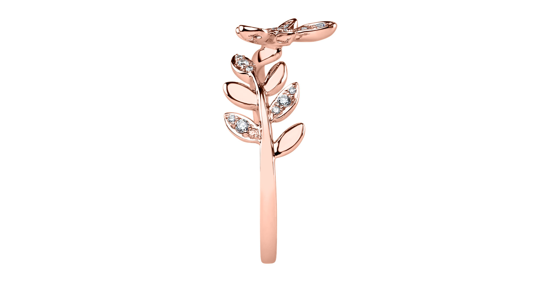 Prsten s diamanty Butterfly
