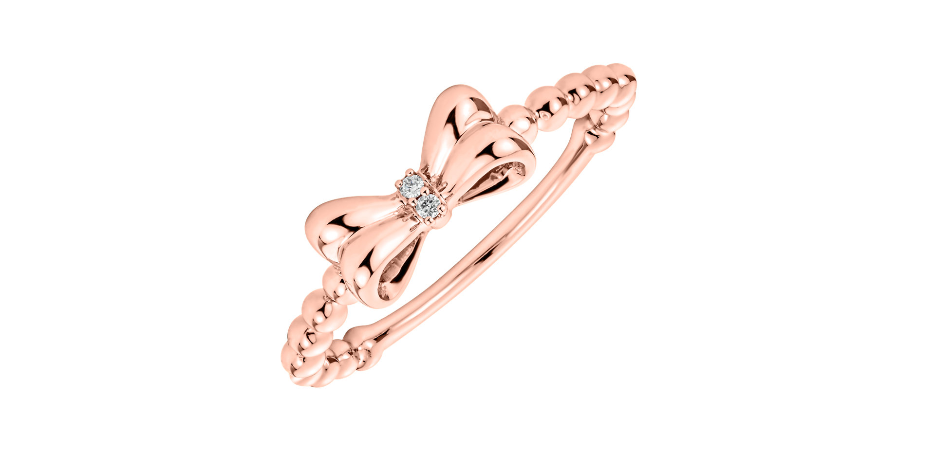 Prsten s diamanty Bow Knot
