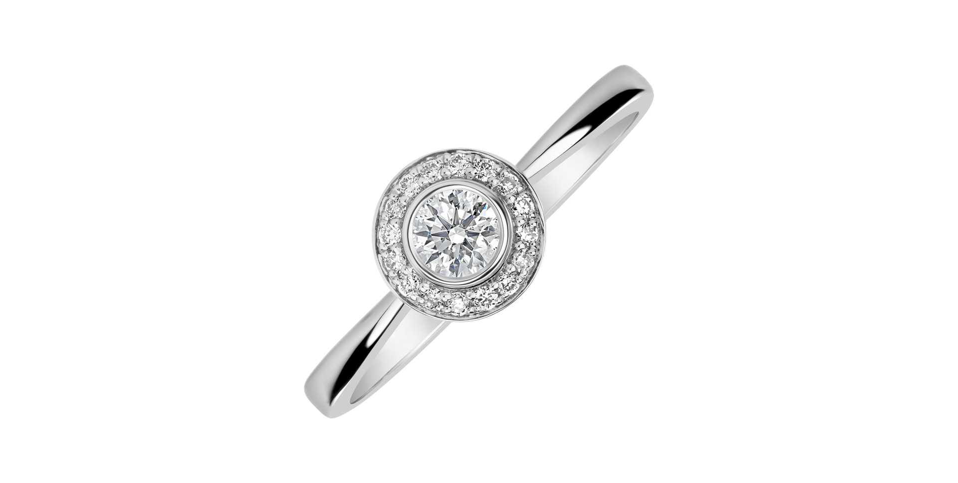 Prsten s diamanty Sun Highness