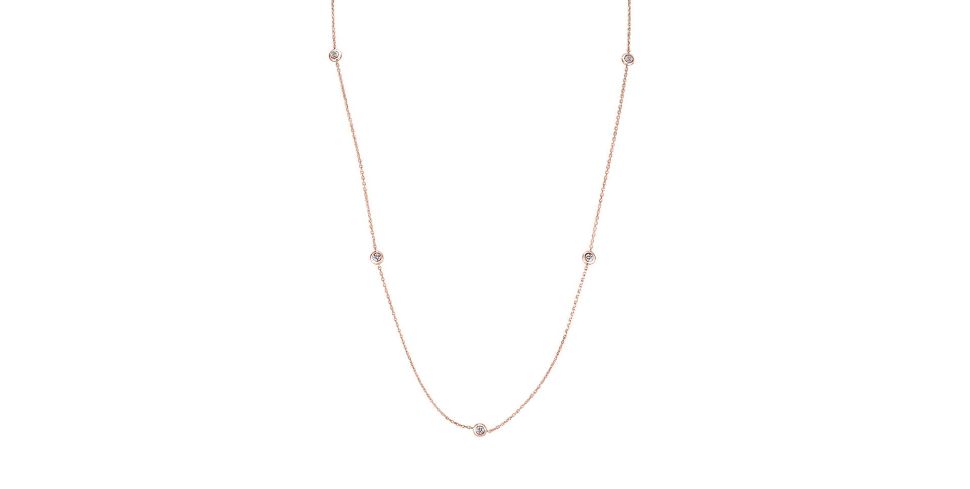 Náhrdelník s diamanty Dots