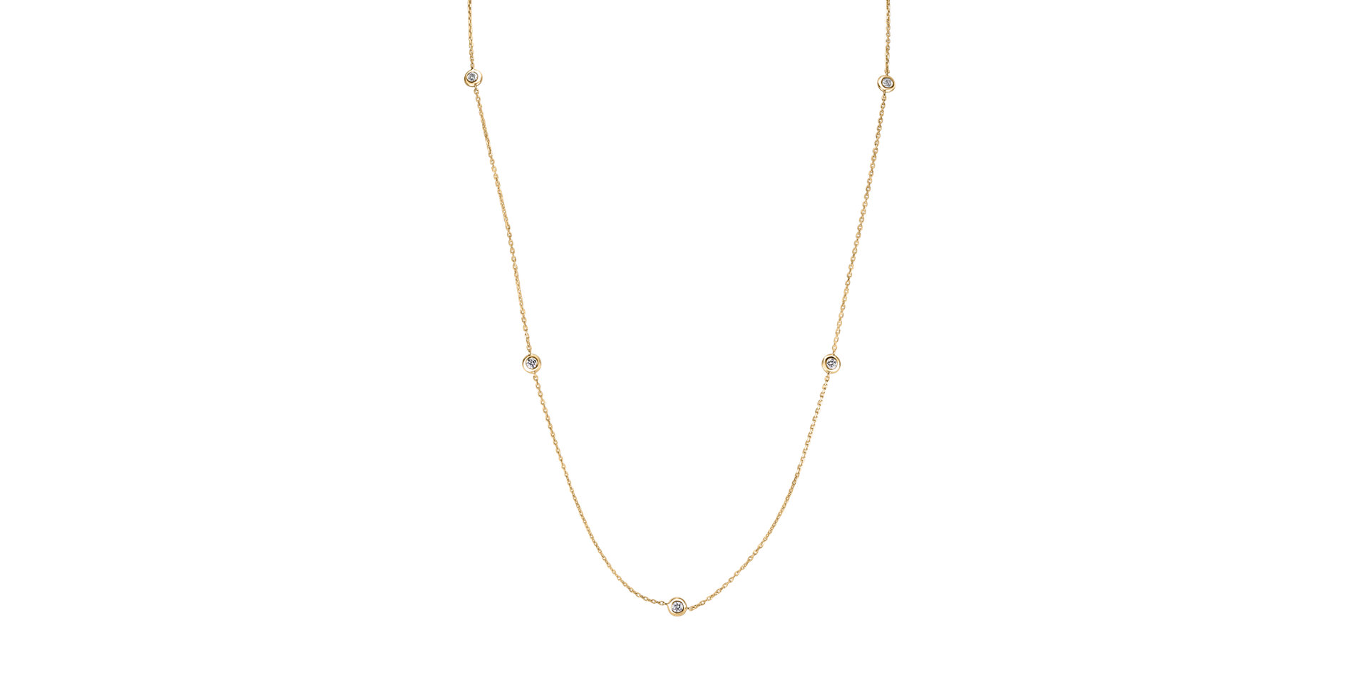 Náhrdelník s diamanty Dots