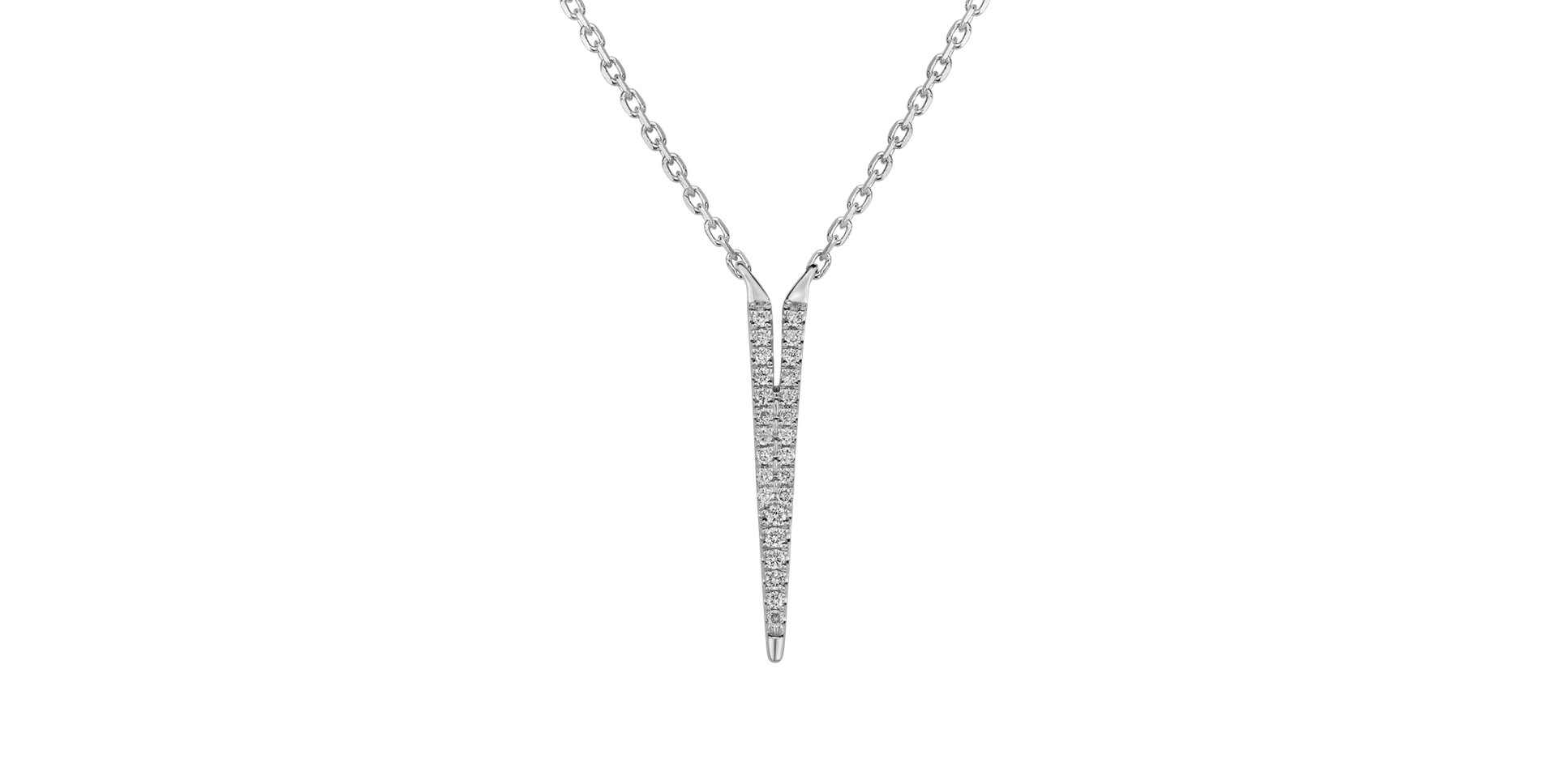 Náhrdelník s diamanty Broken Glamour