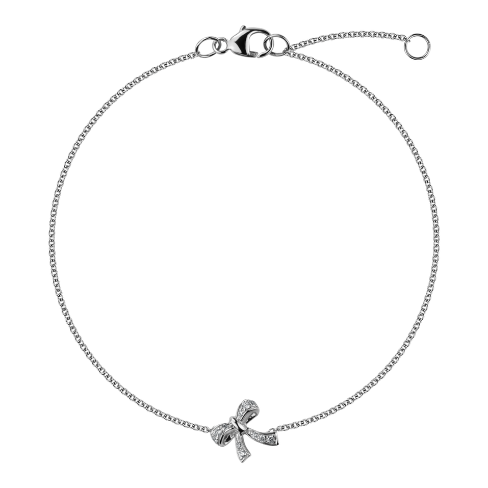 Náramek s diamanty Shiny Bow