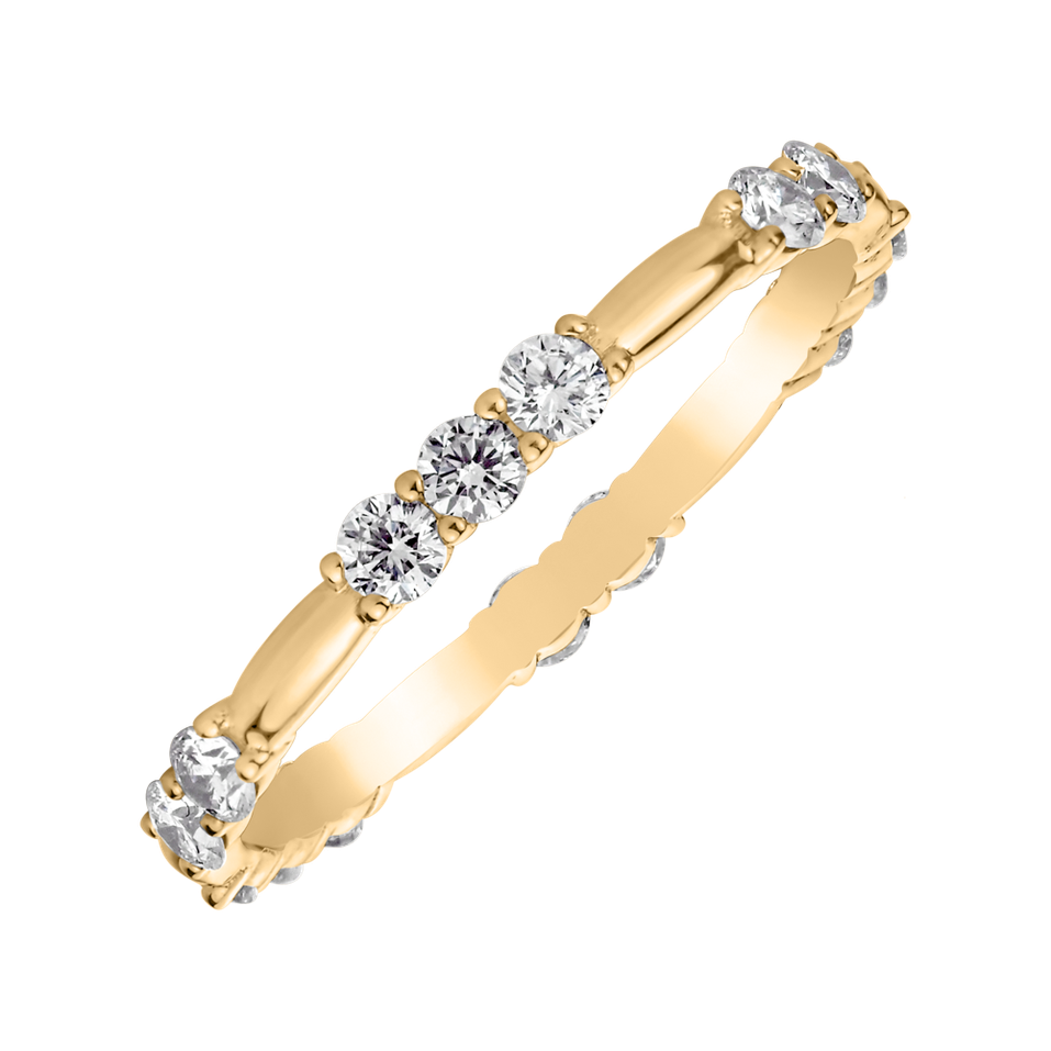 Prsten s diamanty Triple Galaxy