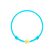 Dětský diamantový náramek se šňůrkou Circle Letter E2
