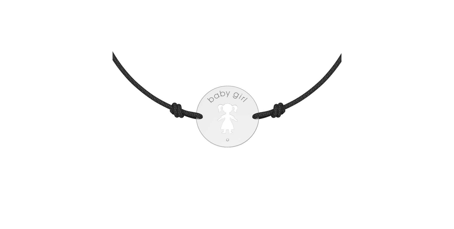 Náramek s diamantem Baby Girl