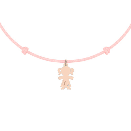 Diamantový náramek se šňůrkou Girl