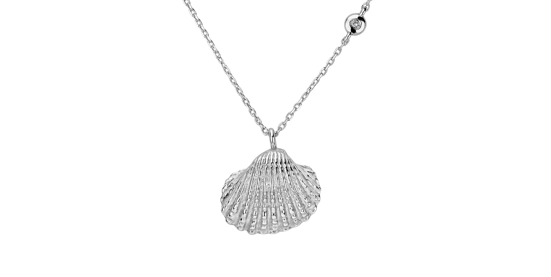 Náhrdelník s diamantem Luxury Clam