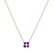 Náhrdelník s diamantem a ametysty Divine Bloom2