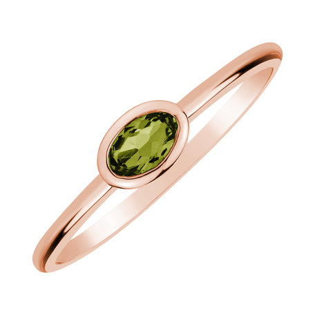 Prsten s peridotem Space Bonbon