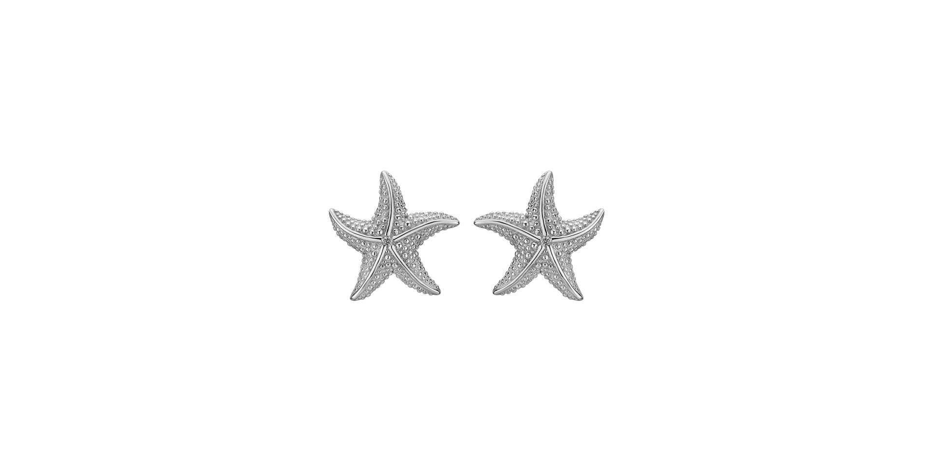 Náušnice s diamantem Glossy Starfish