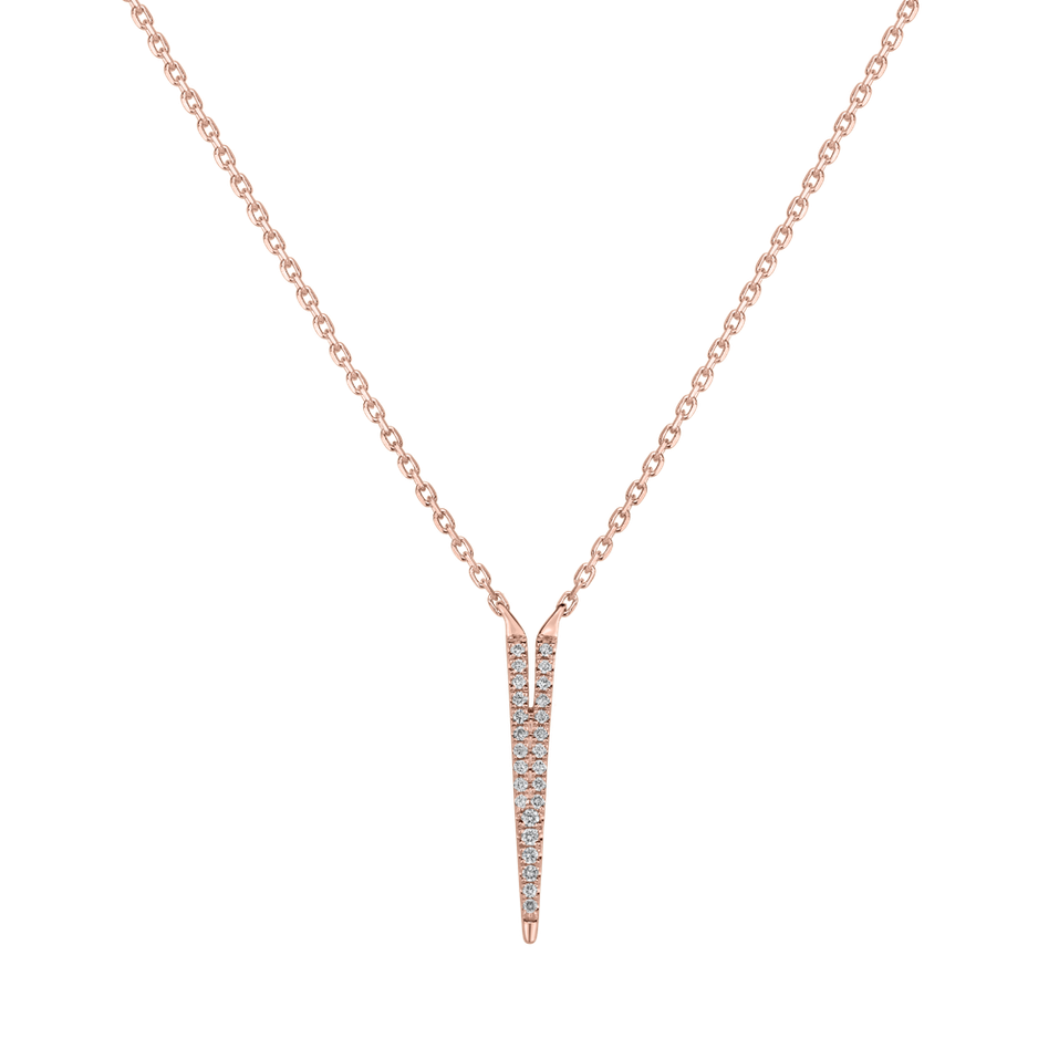 Náhrdelník s diamanty Broken Glamour