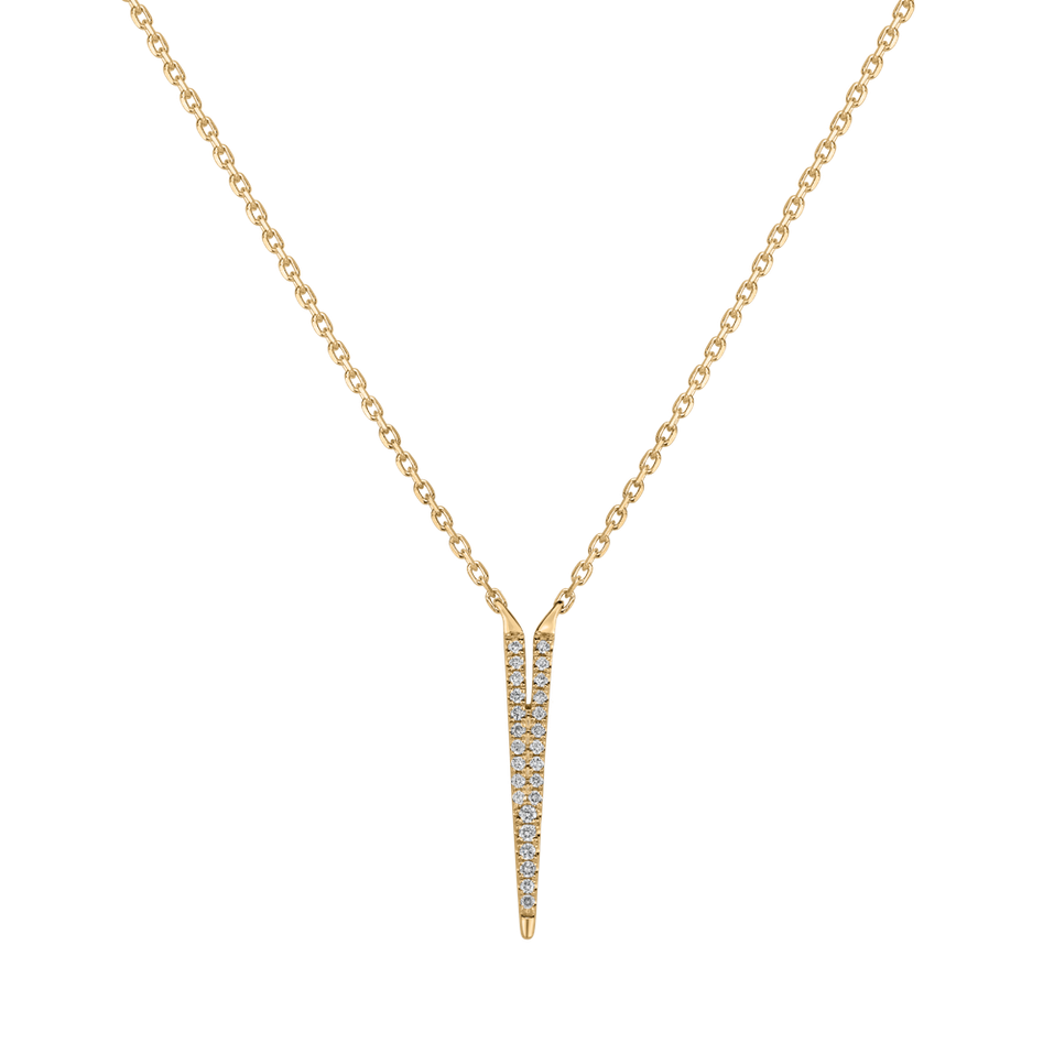 Náhrdelník s diamanty Broken Glamour