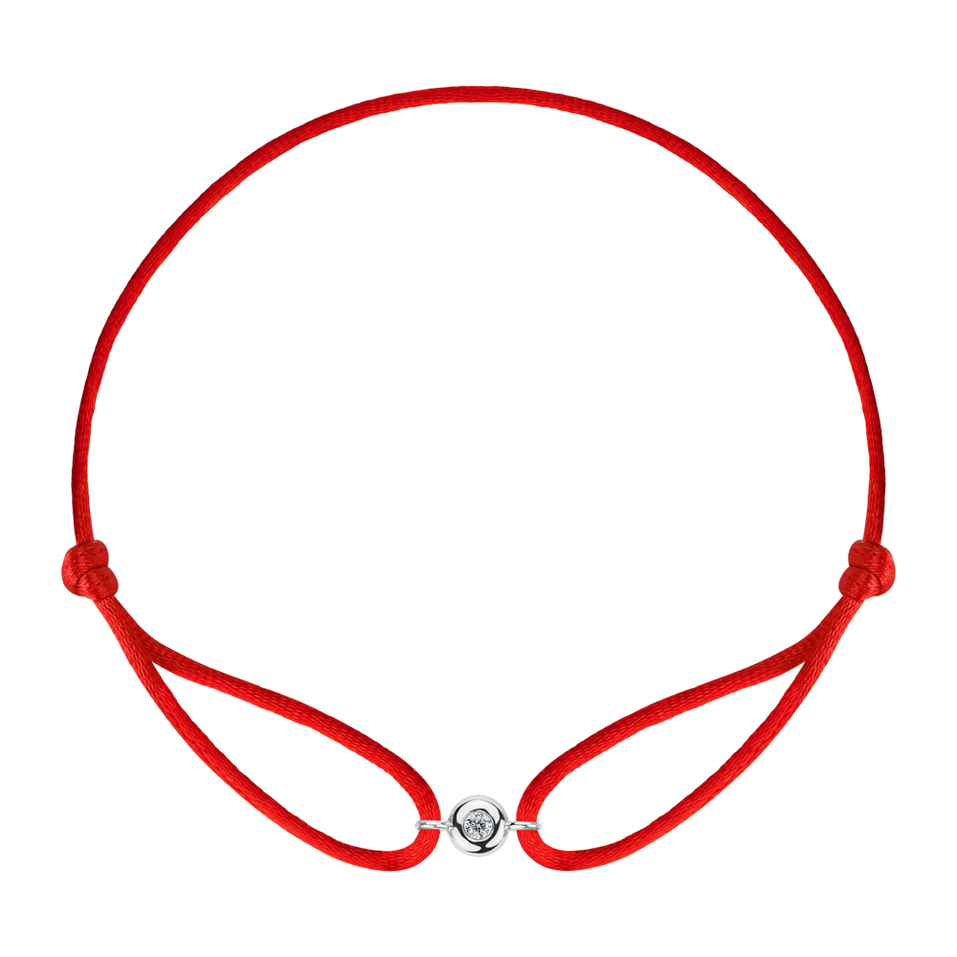 Diamantový náramek se šňůrkou Drop