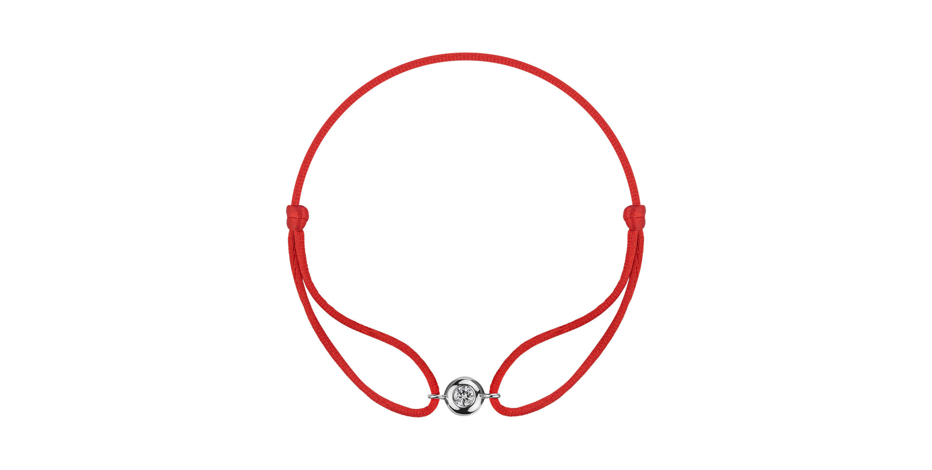 Diamantový náramek se šňůrkou Drop