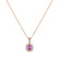 Přívěsek s diamanty a safírem Princess2