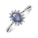 Prsten s diamanty a safírem Princess2