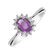 Prsten s diamanty a safírem Princess2