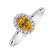 Prsten s diamanty a safírem Princess2