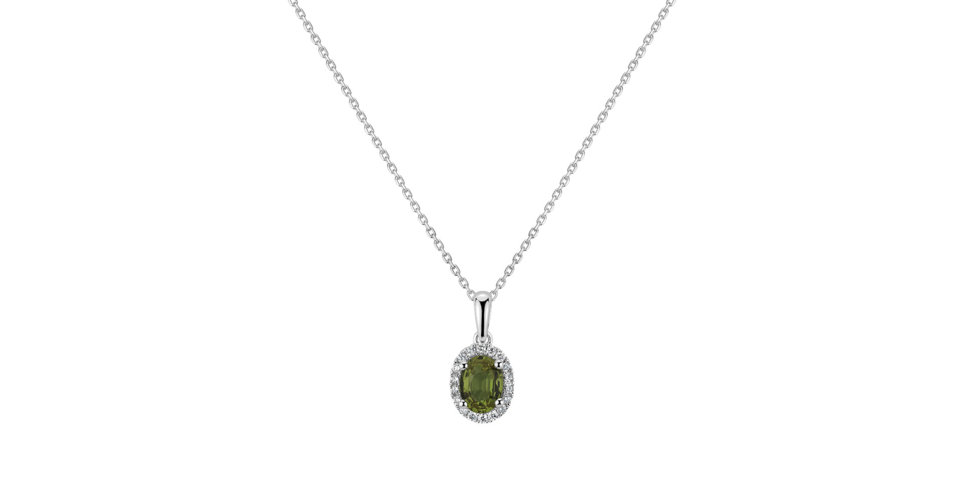 Přívěsek se safírem a diamanty Princess