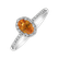 Prsten s diamanty a safírem Princess2