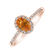 Prsten s diamanty a safírem Princess2