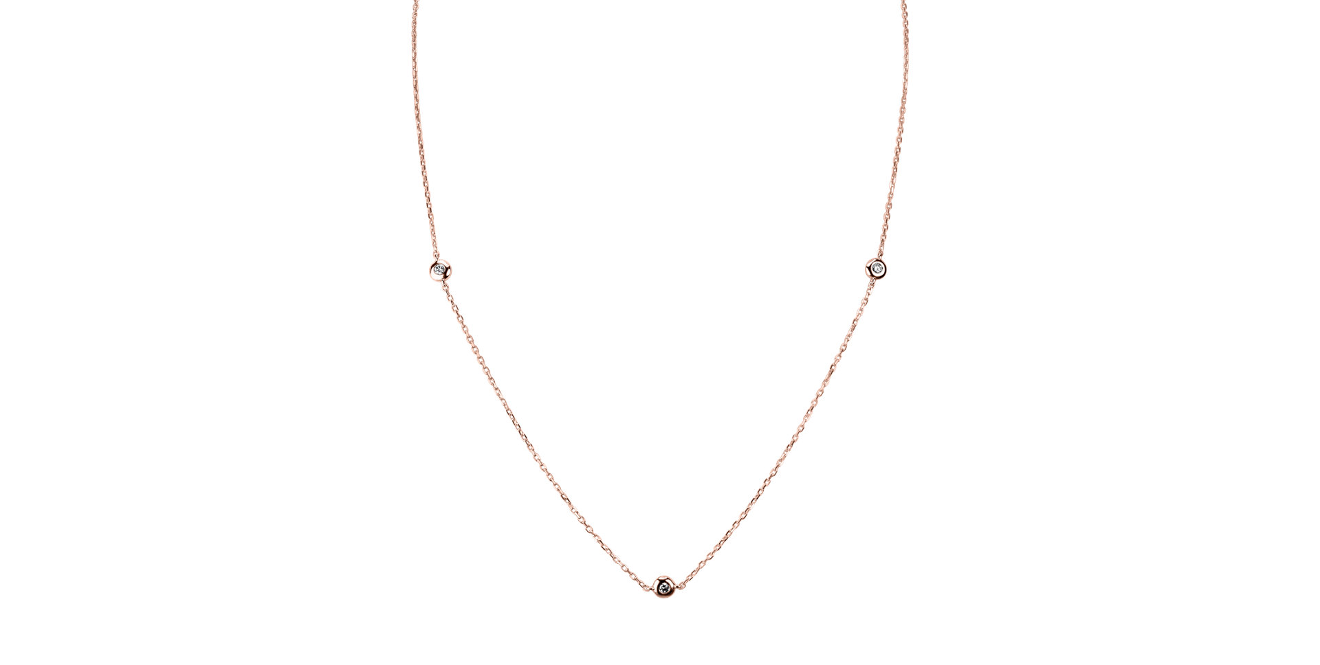 Náhrdelník s diamanty Dots