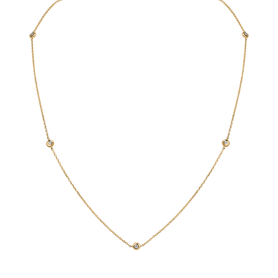 Náhrdelník s diamanty Dots