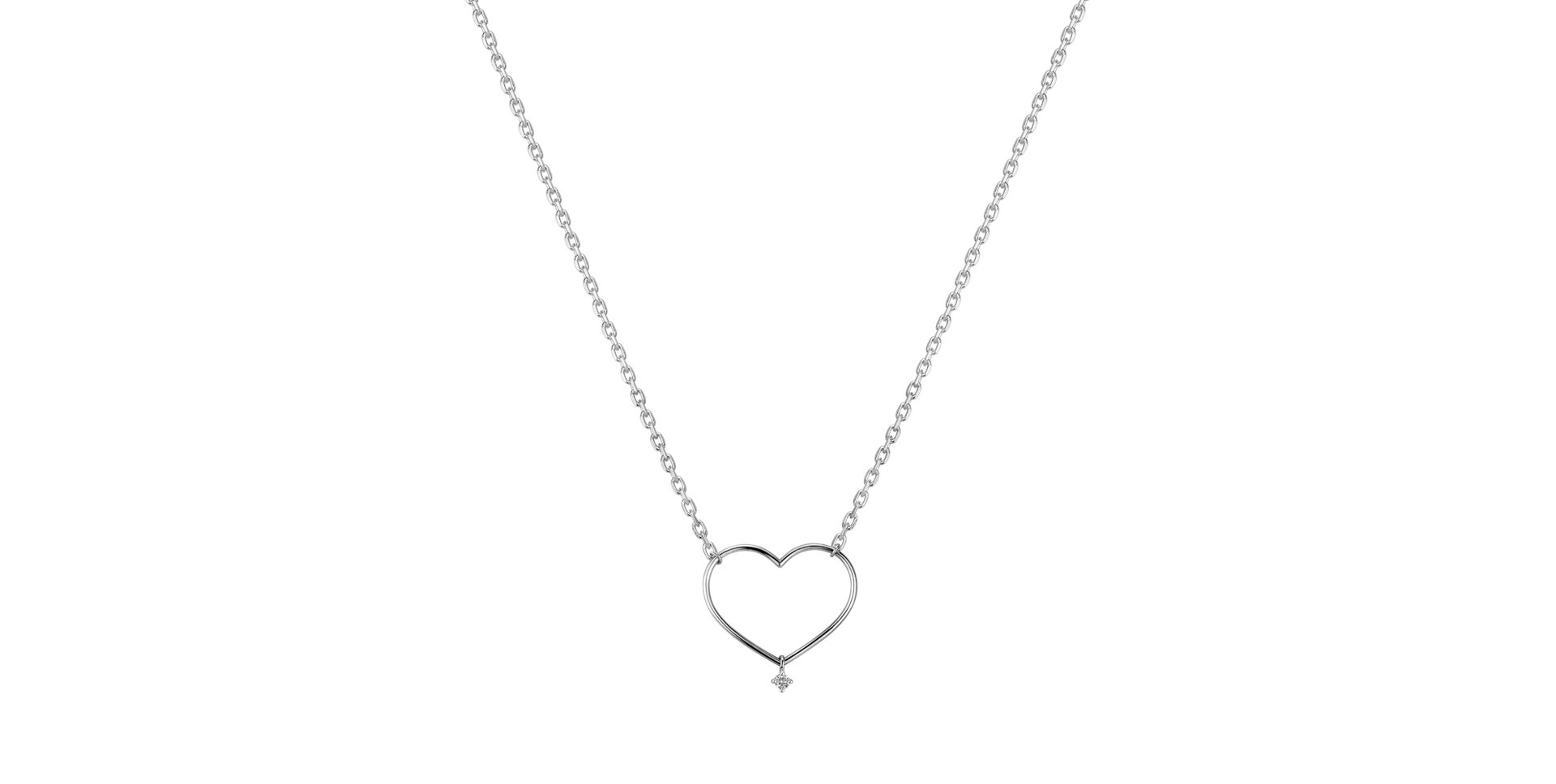 Náhrdelník s diamantem Desperate Heart