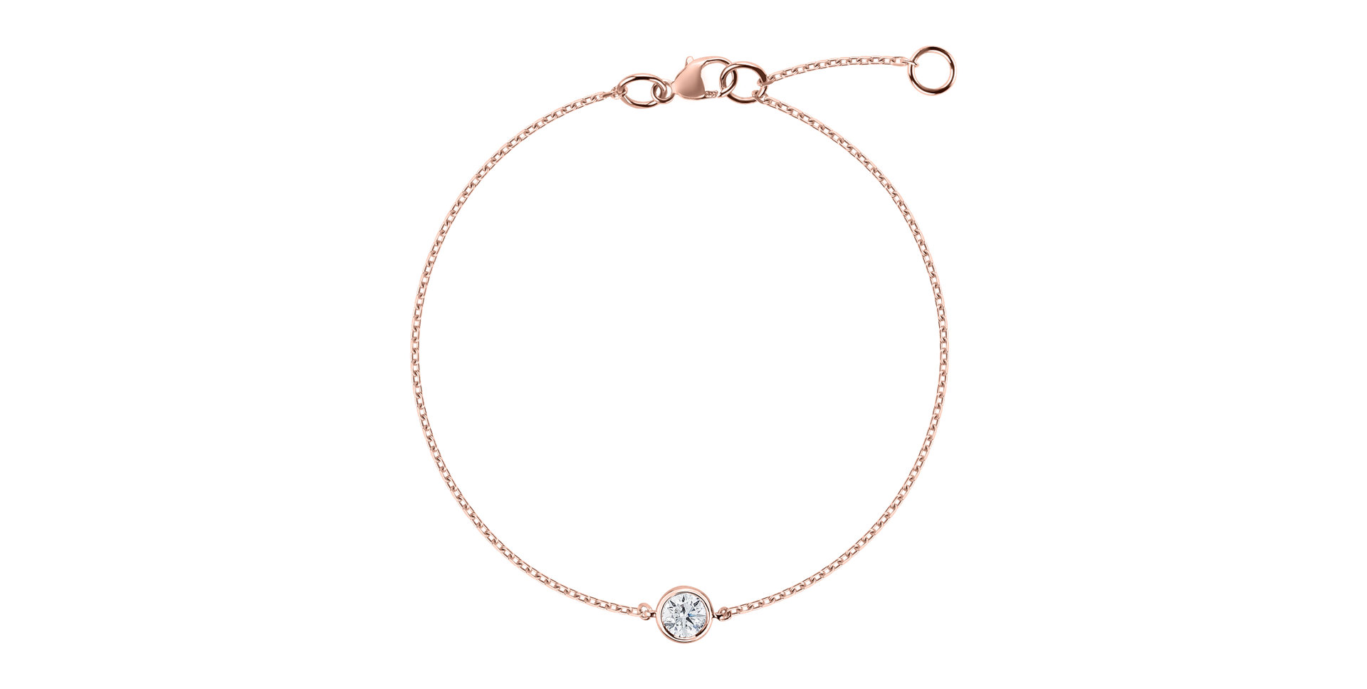 Náramek s diamantem Dot of Happiness