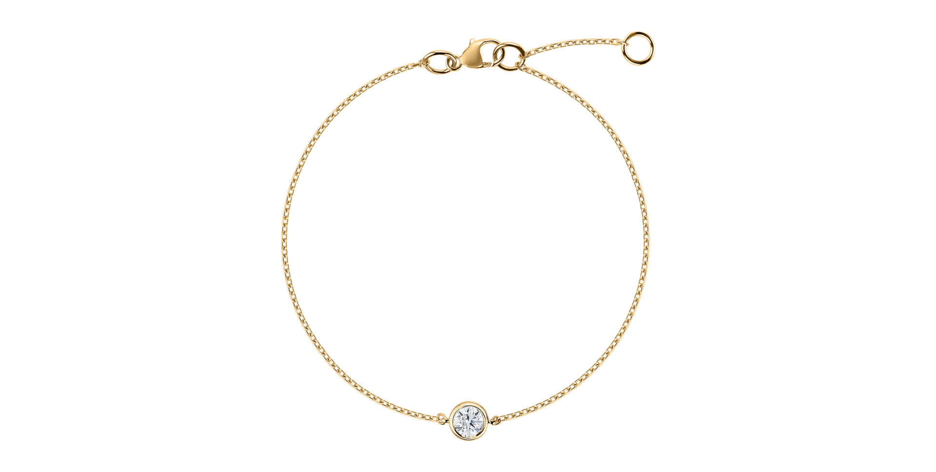 Náramek s diamantem Dot of Happiness