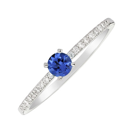 Prsten s tanzanitem a diamanty Gem Simplicity