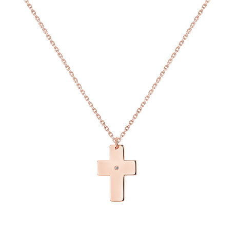 Náhrdelník s diamantem Cross of Declaration