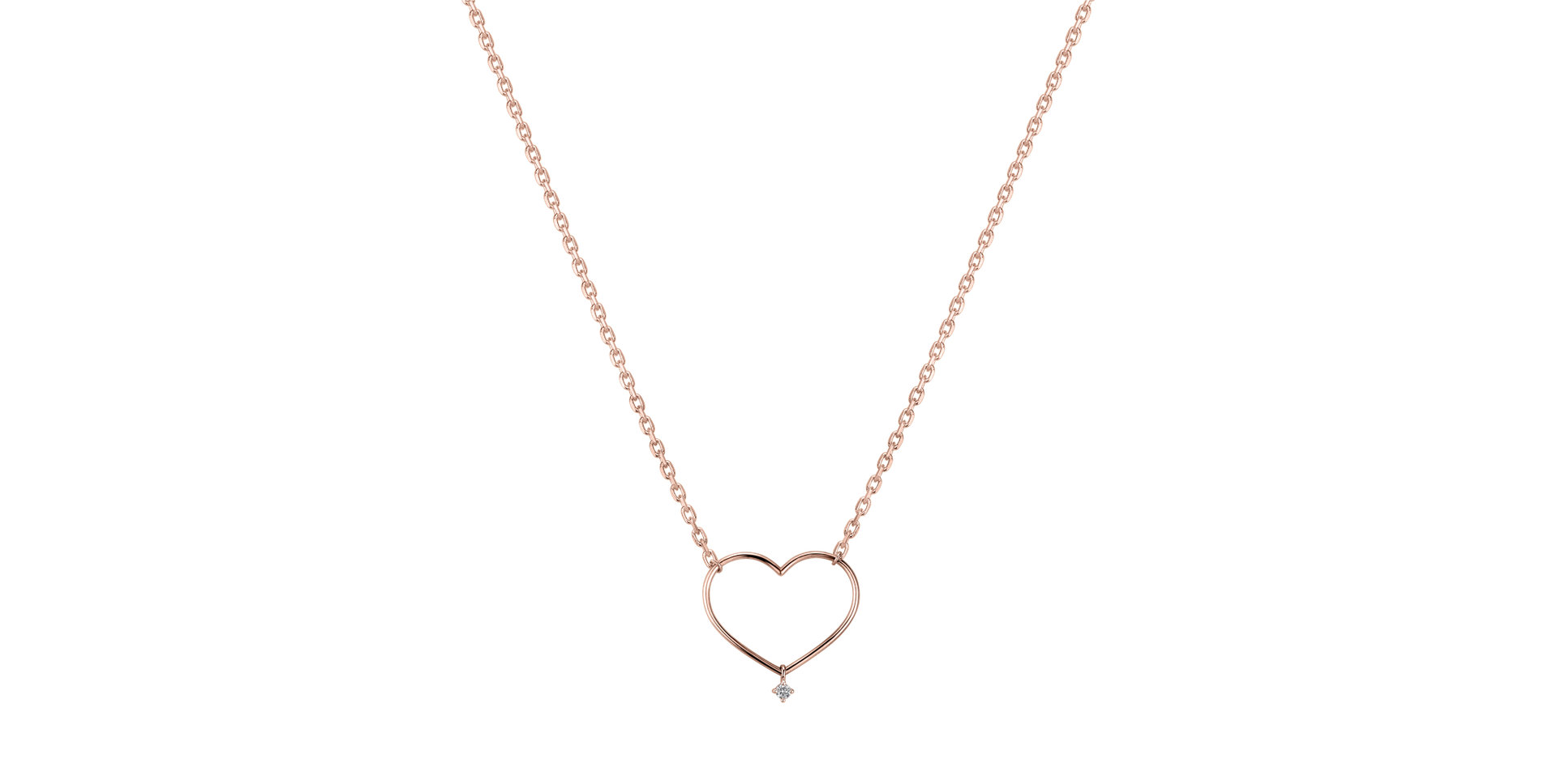 Náhrdelník s diamantem Desperate Heart