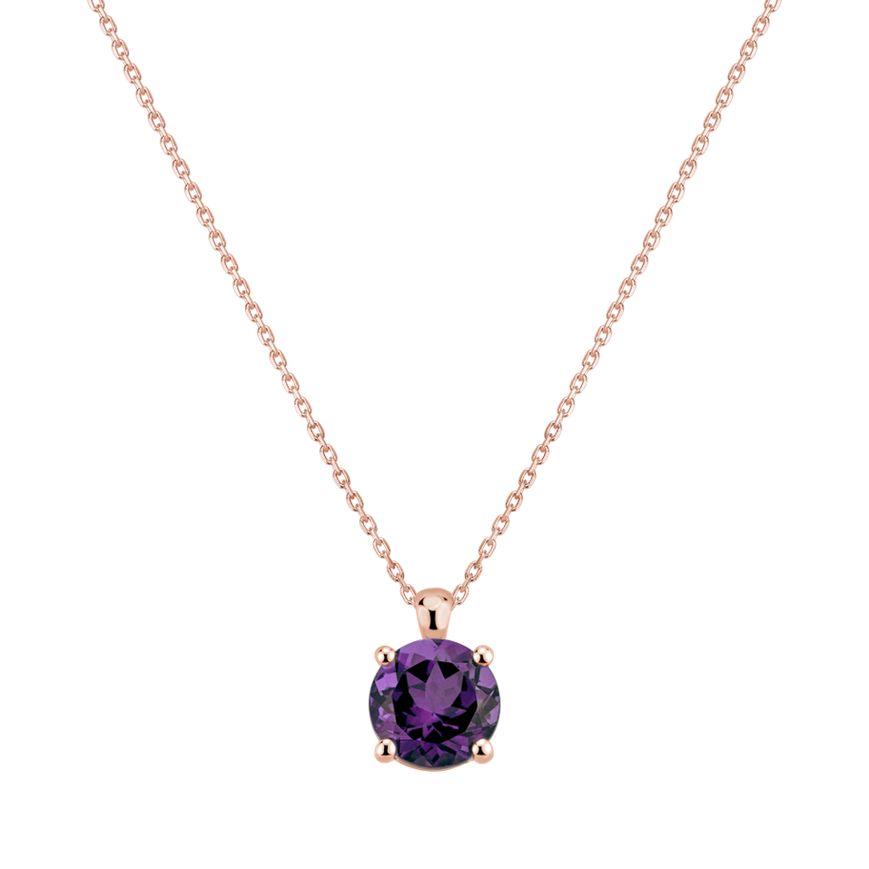 Náhrdelník s ametystom brazil Monsoon Bonbon