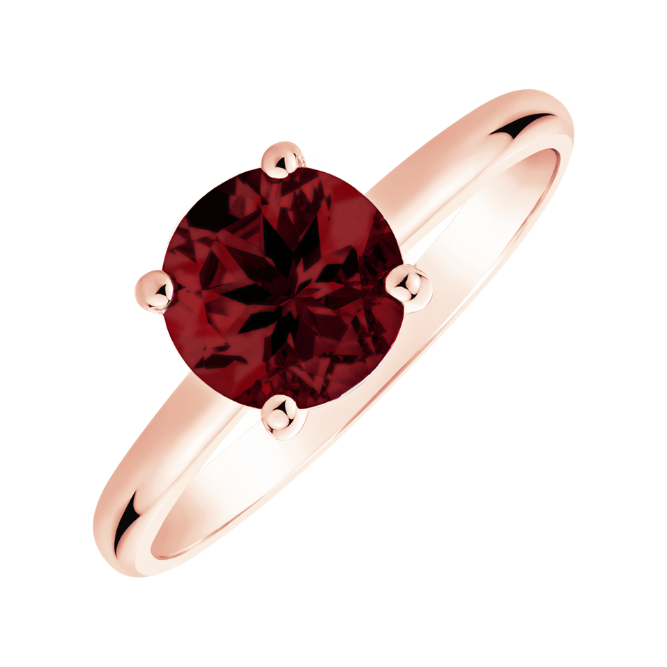 Prsten s rhodolitem Bonbon