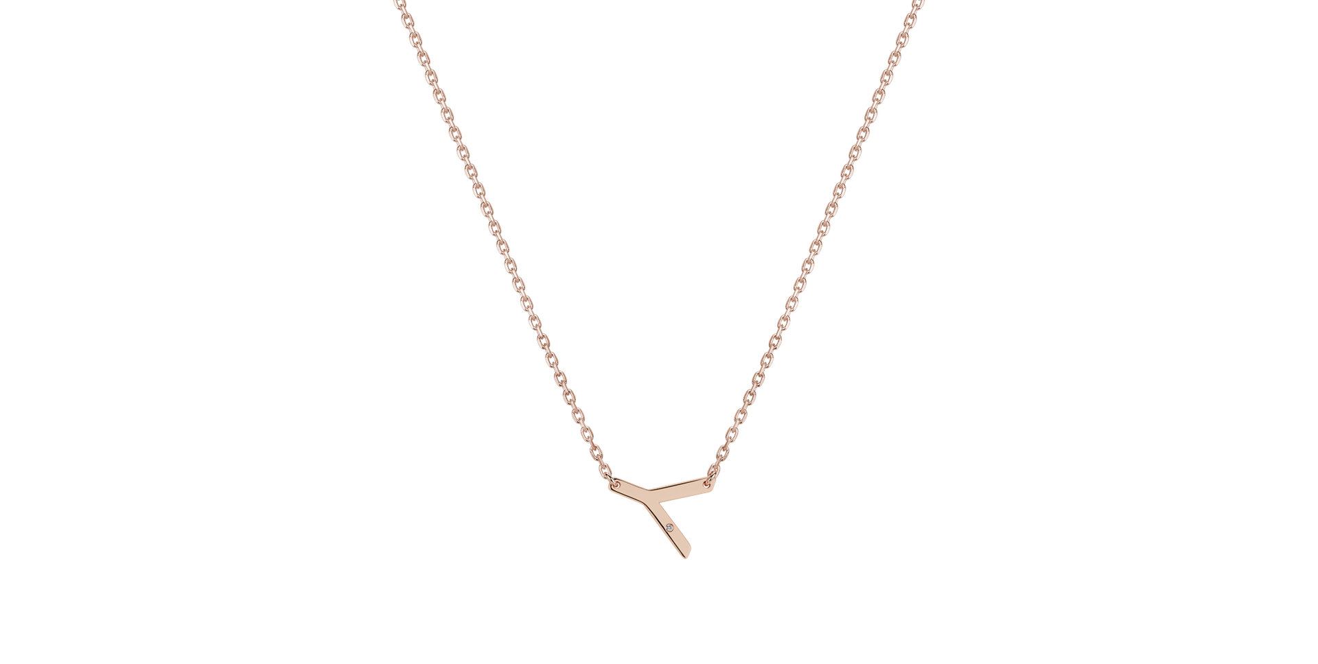 Náhrdelník s diamantem Big Laser Line Y