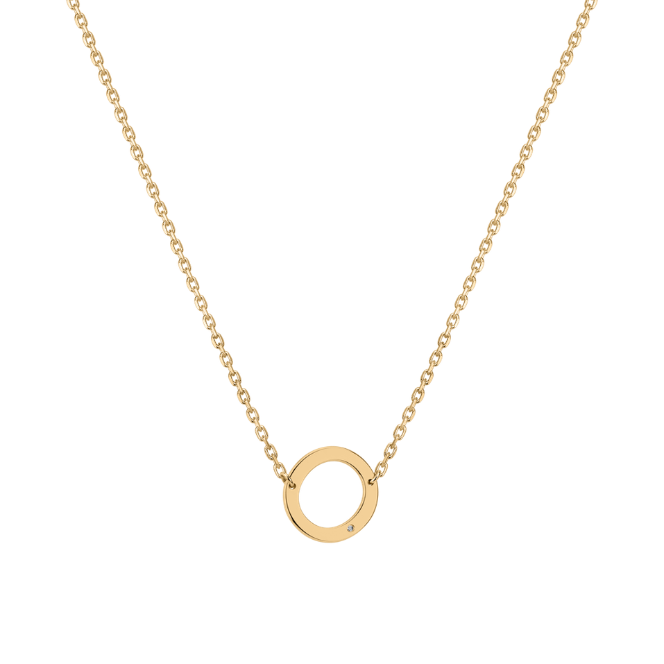 Náhrdelník s diamantem Big Laser Line O