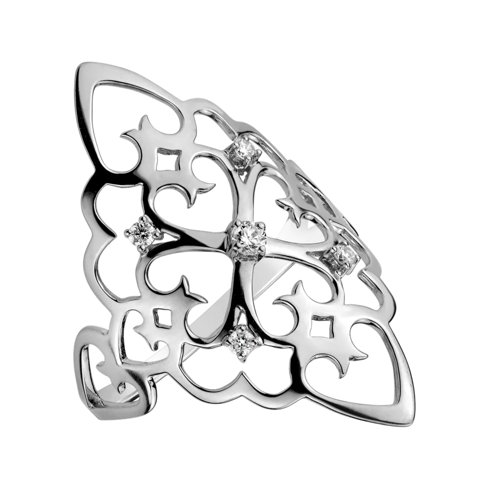 Prsten s diamanty Folk Treasure