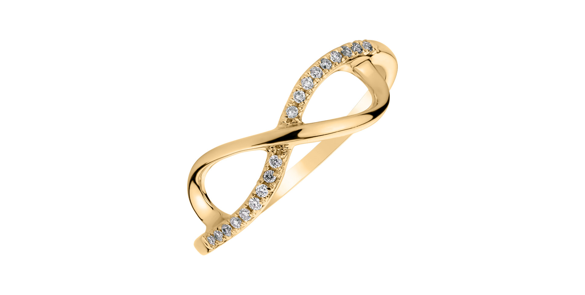 Prsten s diamanty Infinity