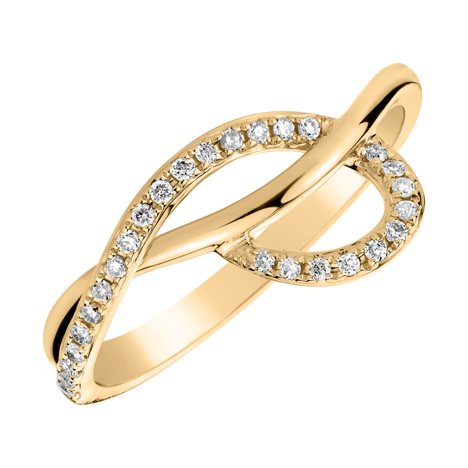 Prsten s diamanty Sparkling Twist