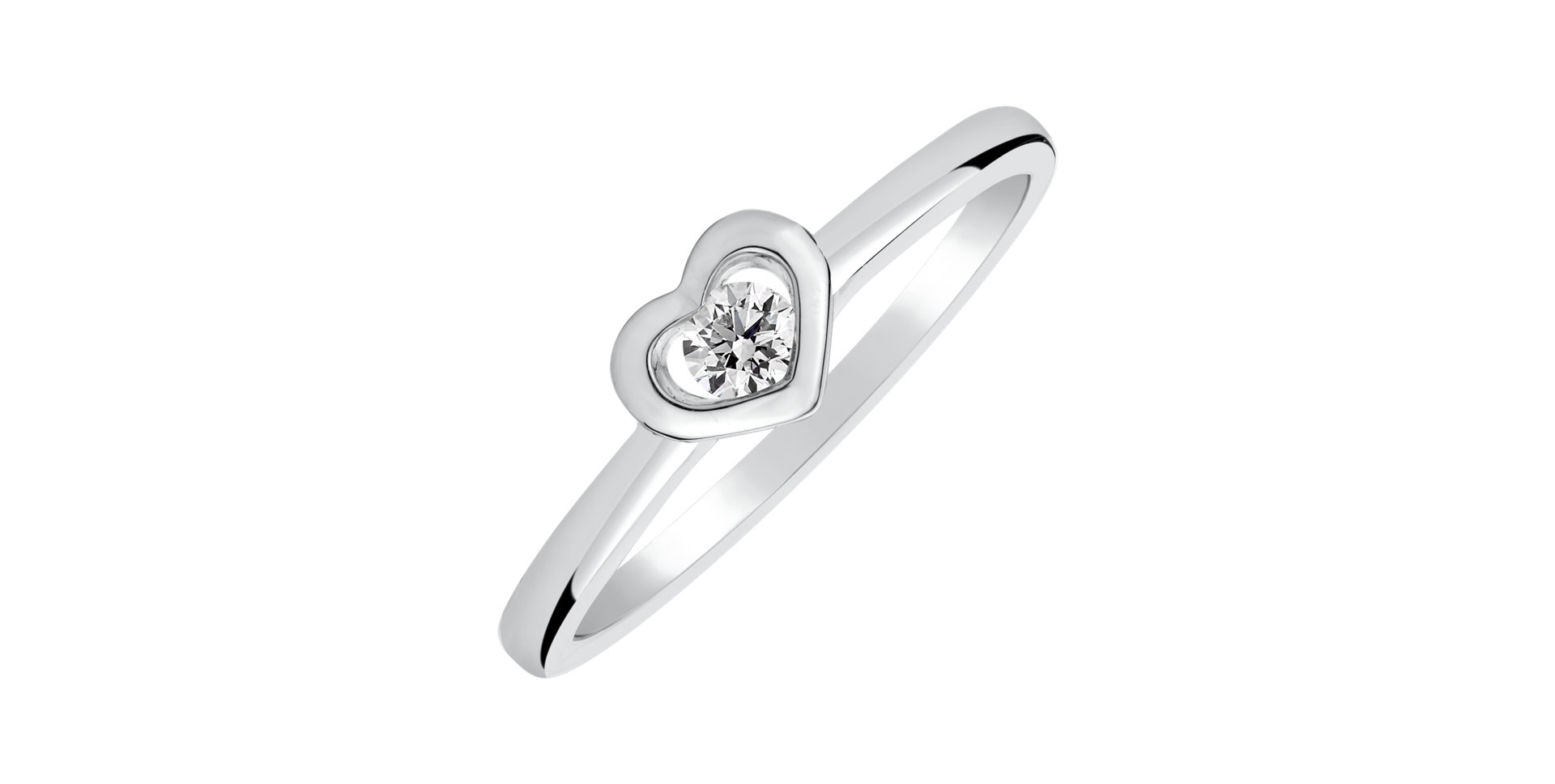 Prsten s diamantem Sweet Heart