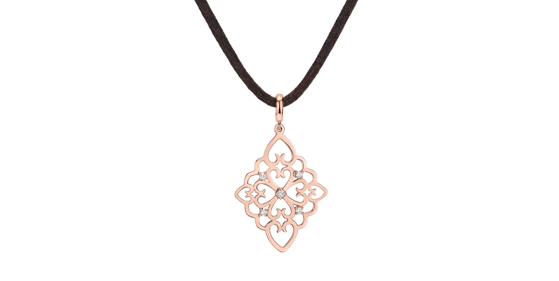 Náhrdelník s diamanty Folk Treasure