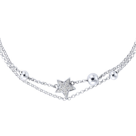 Náramek s diamanty Starshine Message