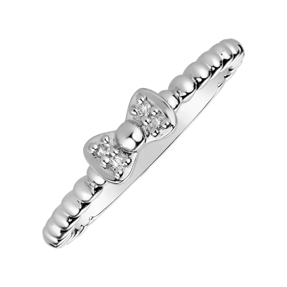 Prsten s diamanty Fairytale Ribbon