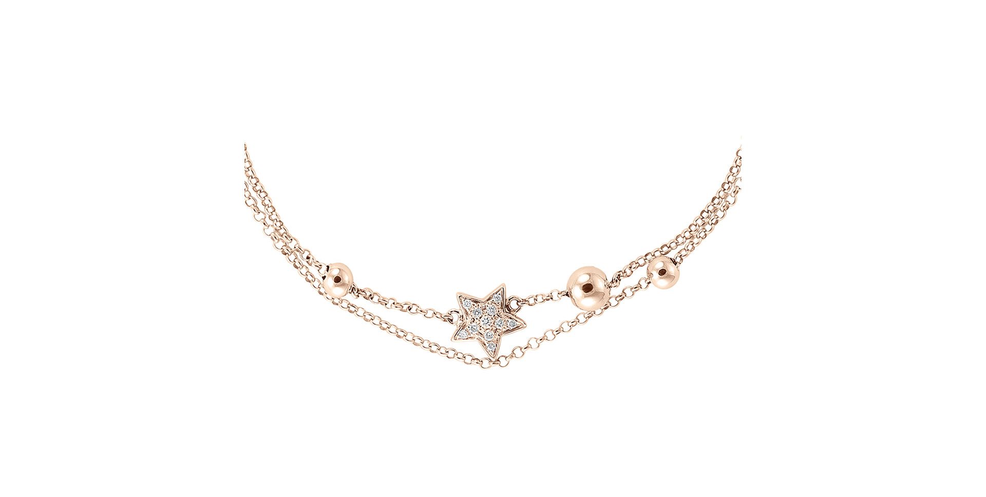 Náramek s diamanty Starshine Message