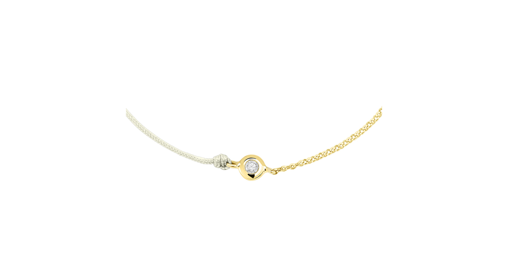 Diamantový náramek se šňůrkou Effect Diamond