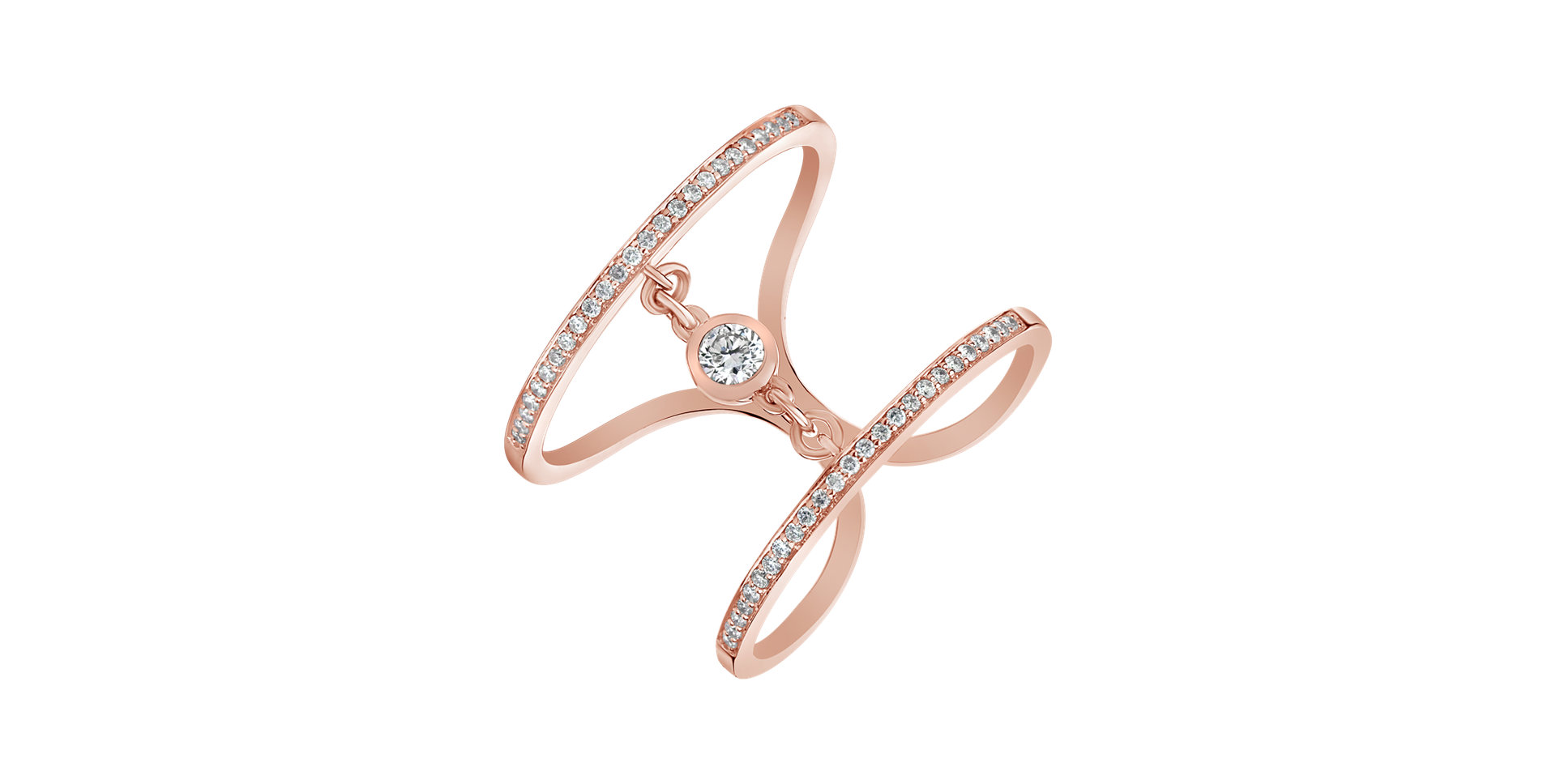 Prsten s diamanty Graceful Lure